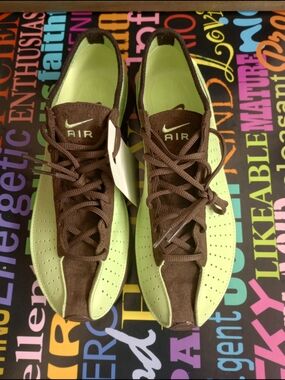 Nike Air Superfly Lime Green&Brown Sneakers!.